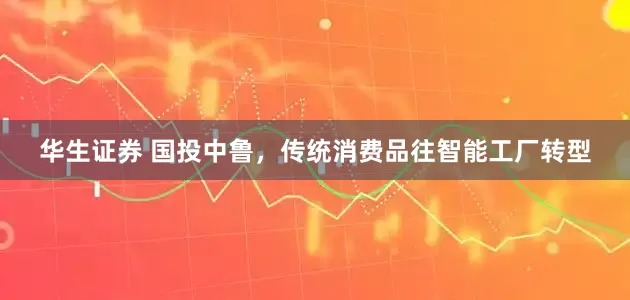 华生证券 国投中鲁，传统消费品往智能工厂转型